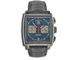 monaco le mans blue dial