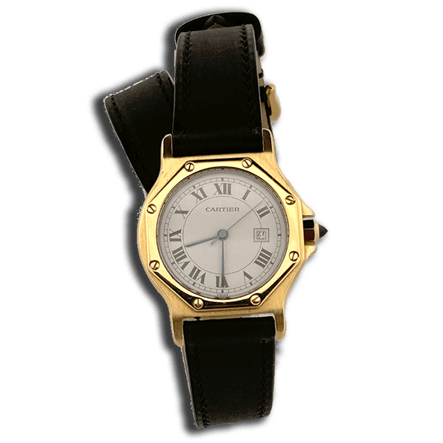 montre-cartier-femme-santos-lady-octagon-or-2965-occasion-aix-en-provence-marseille