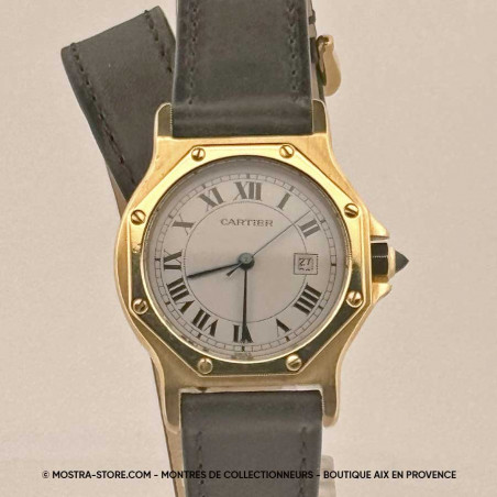 montre-cartier-femme-santos-lady-octagon-or-2965-occasion-toulon-aubagne-gap