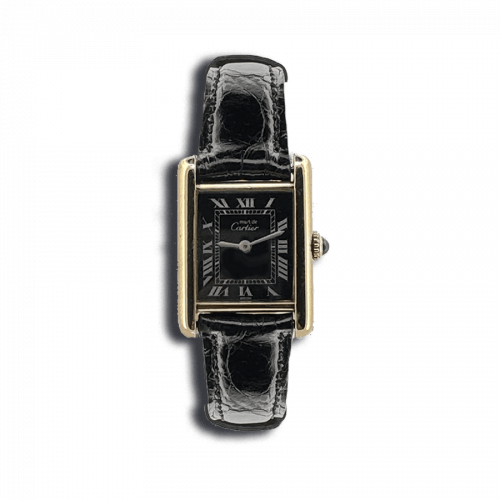 montre-occasion-cartier-must-P-925-mecanique-cadran-noir-aix-provence-salon-arles-marseille