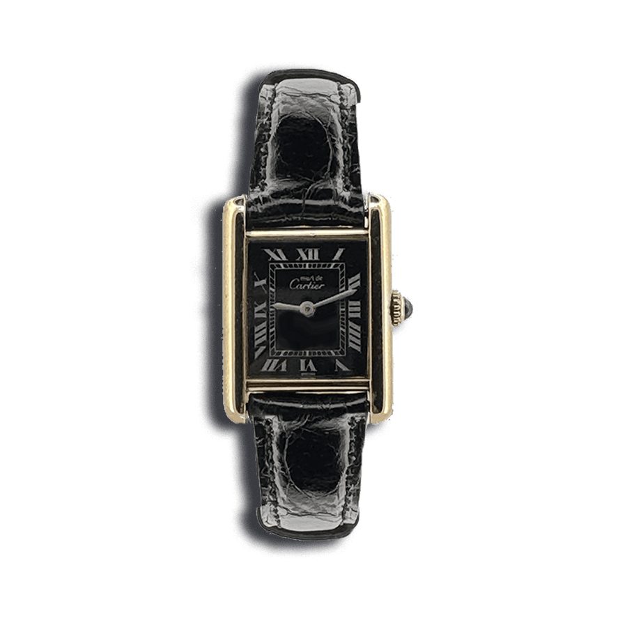 montre-occasion-cartier-must-P-925-mecanique-cadran-noir-aix-provence-salon-arles-marseille