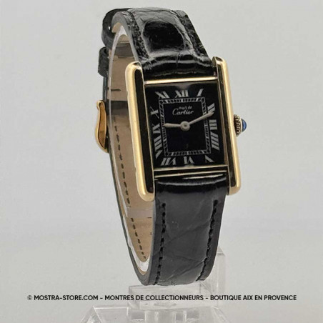 montre-occasion-cartier-must-P-925-mecanique-cadran-noir-aix-provence-salon-paris-toulouse-narbonne-montpellier-avignon