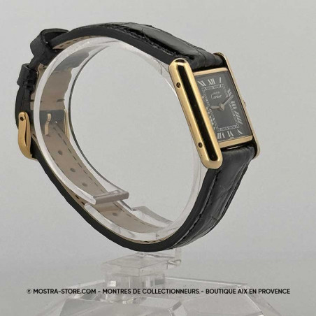 montre-occasion-cartier-must-P-925-mecanique-cadran-noir-aix-provence-salon-paris-deauville-rouen-dijon-troyes-reims-occasion