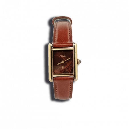 montre-must-cartier-tank-occasion-tortose-shell-dial-pour-femme-mostra-aix-provence