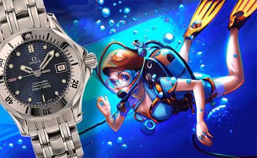 montre-plongee-femme-omega-sea-master-300-boutique-montre-occasion-aix-marseille-paris-lyon